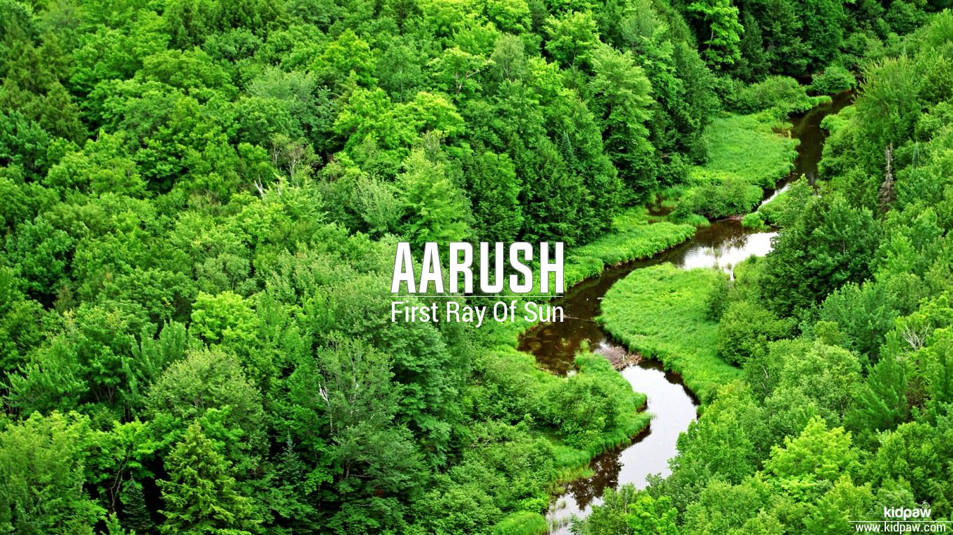 Aarush 3D Name Wallpaper for Mobile, Write आरुष Name on Photo Online