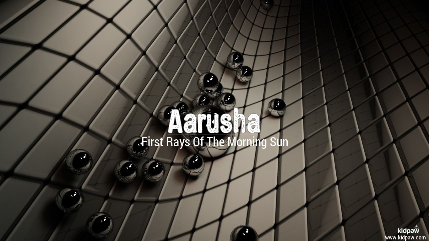 Aarusha 3D Name Wallpaper for Mobile, Write आरुष Name on Photo Online