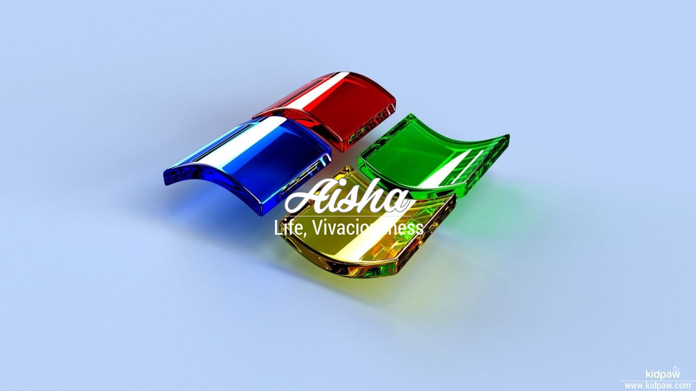 Aisha 3D Name Wallpaper for Mobile, Write عائشہ Name on Photo Online