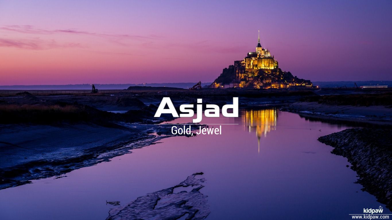 Asjad 3D Name Wallpaper for Mobile, Write Name on Photo Online