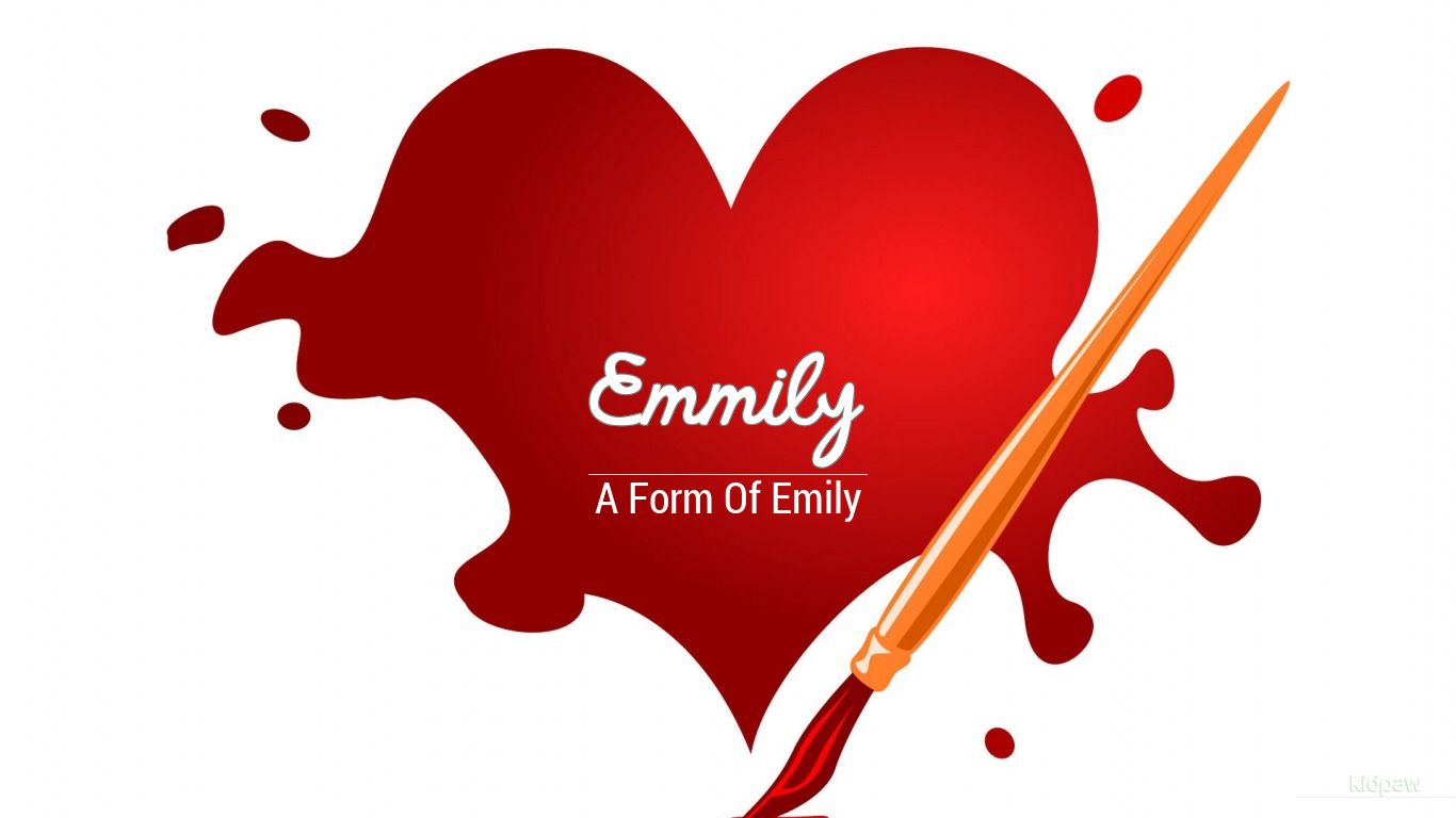 Emmily 3D Name Wallpaper for Mobile, Write Name on Photo Online