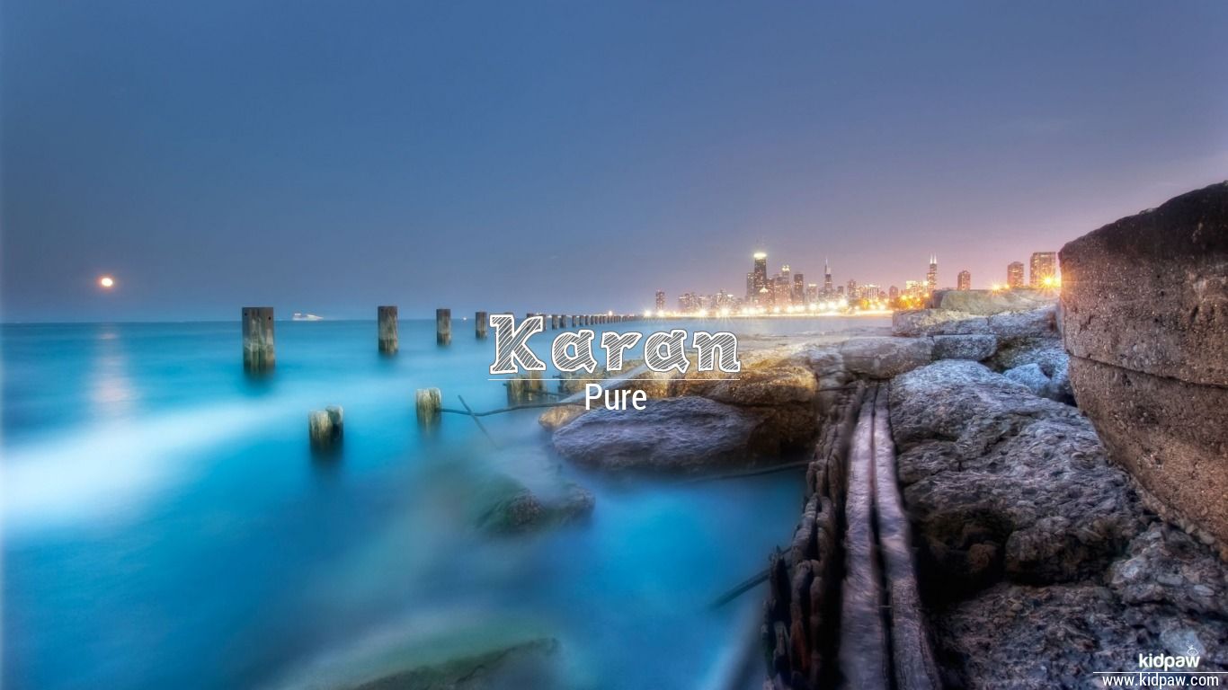 Karan 3D Name Wallpaper for Mobile, Write Name on Photo Online