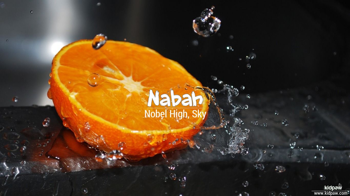 Nabah 3D Name Wallpaper for Mobile, Write नाबह Name on Photo Online