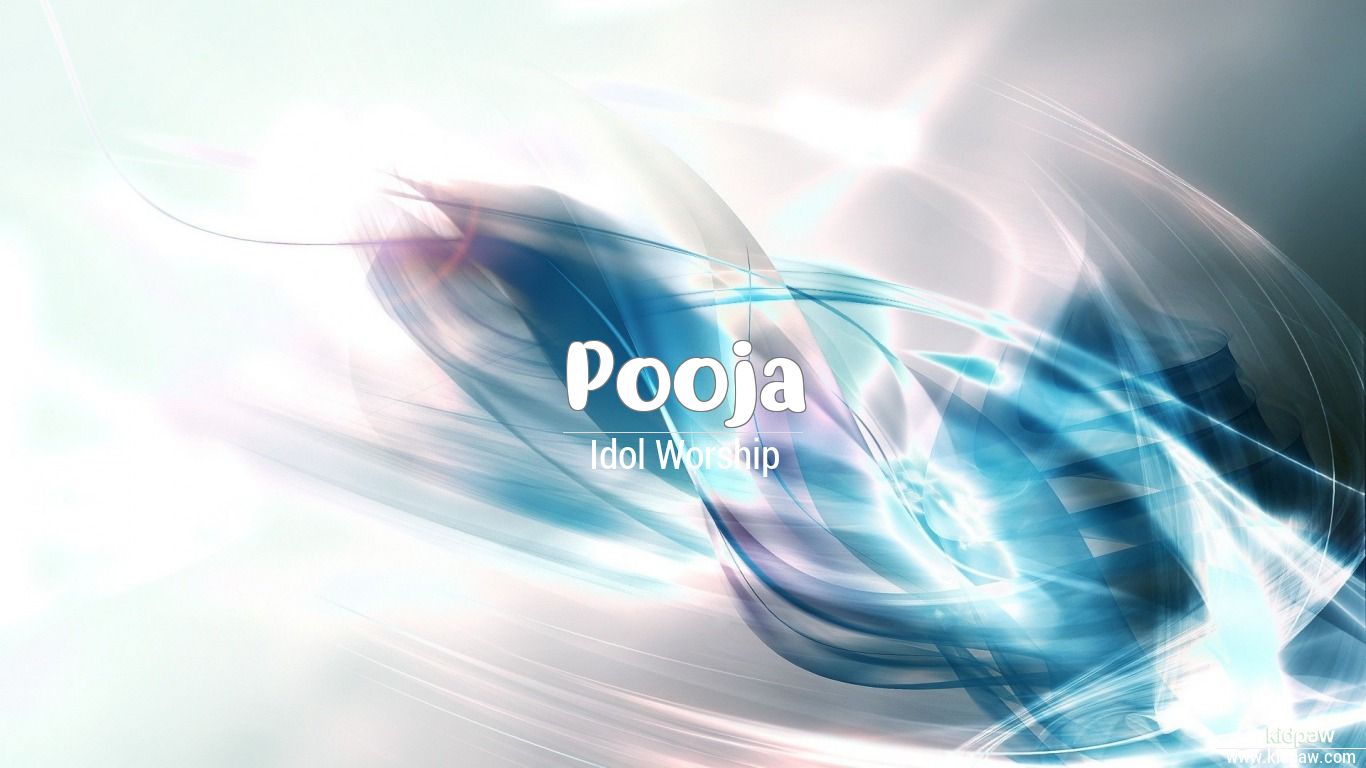 Pooja 3D Name Wallpaper for Mobile, Write पूजा Name on Photo Online