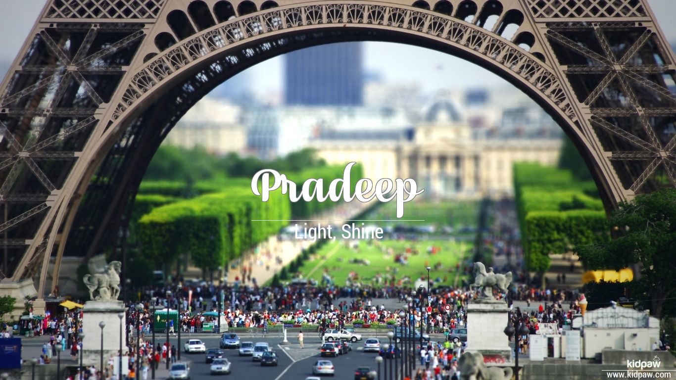 Pradeep 3D Name Wallpaper for Mobile, Write प्रदीप Name on Photo Online