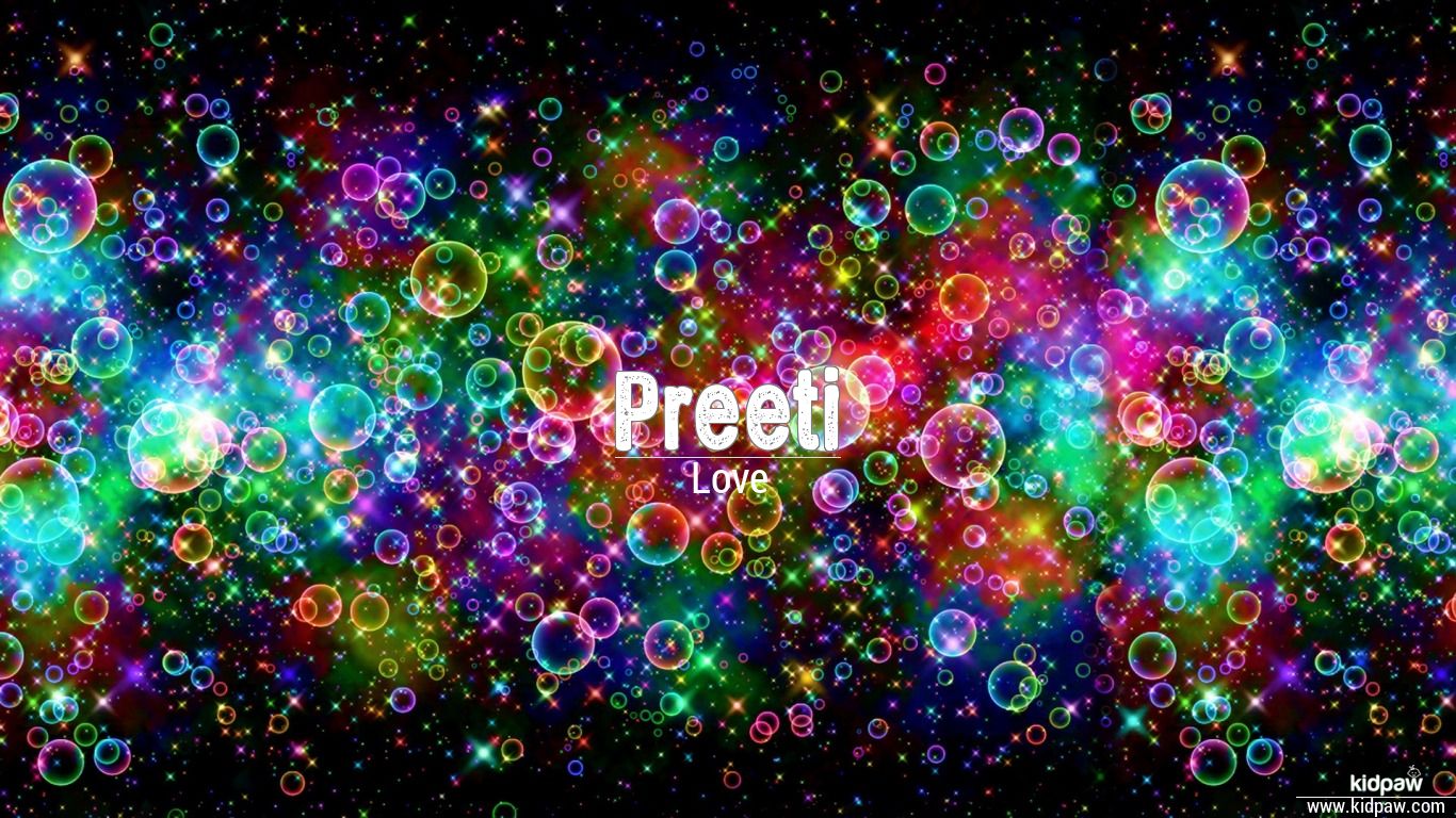Preeti 3D Name Wallpaper for Mobile