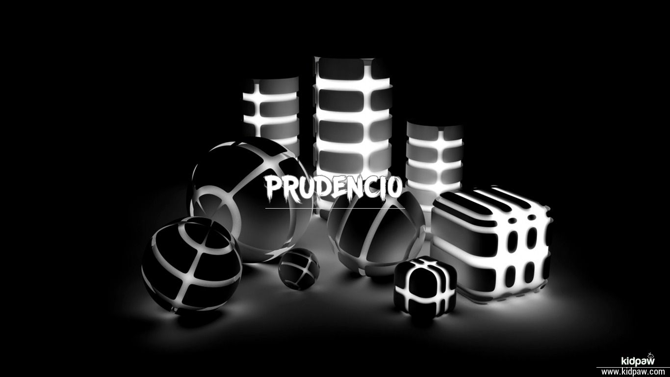 Prudencio 3D Name Wallpaper for Mobile, Write Name on Photo Online