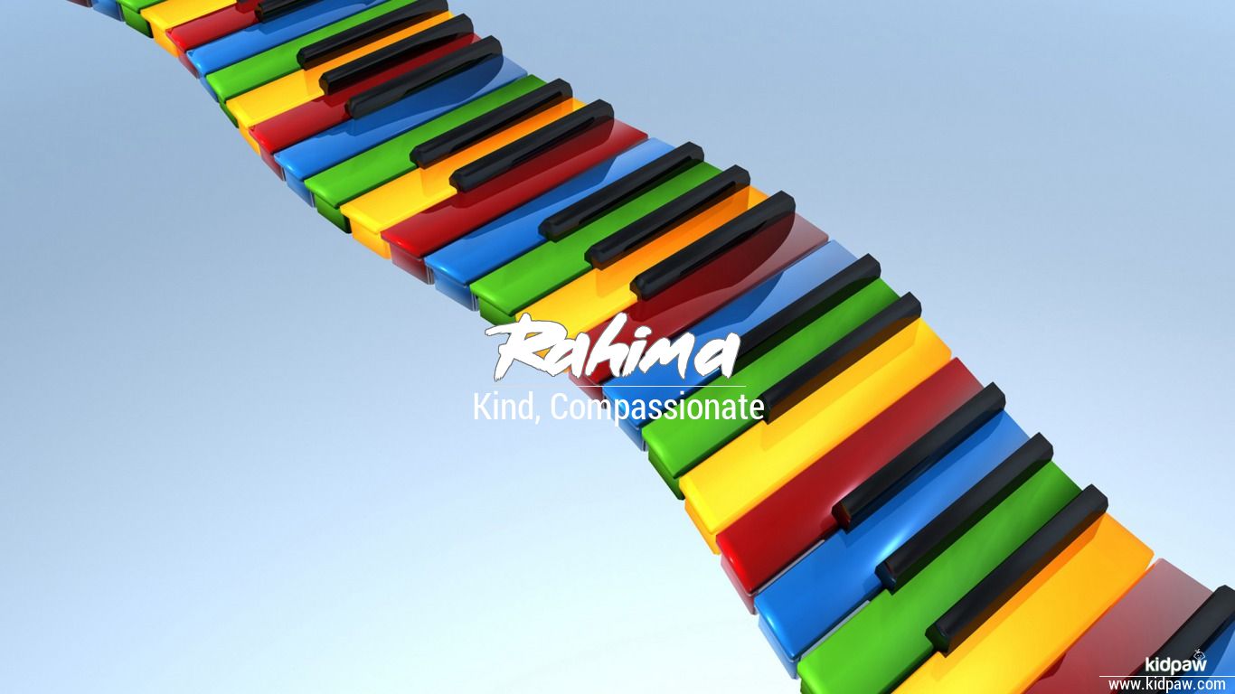 Rahima 3D Name Wallpaper for Mobile, Write رحیما Name on Photo Online