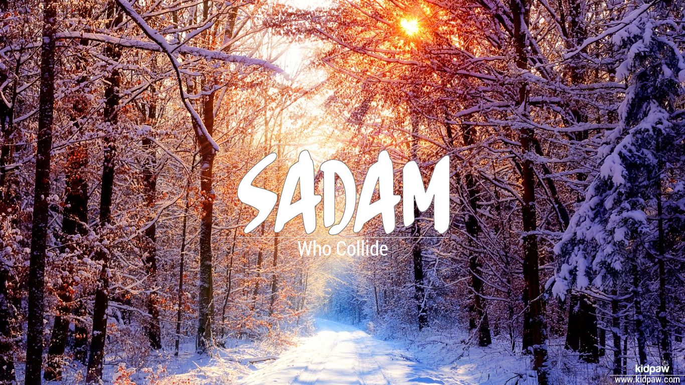 Sadam 3D Name Wallpaper for Mobile, Write Name on Photo Online