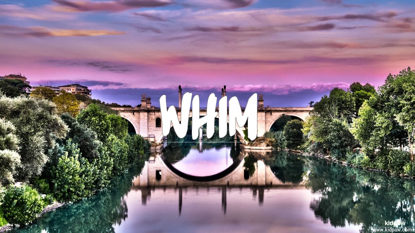 Whim 3D Name Wallpaper for Mobile, Write Name on Photo Online